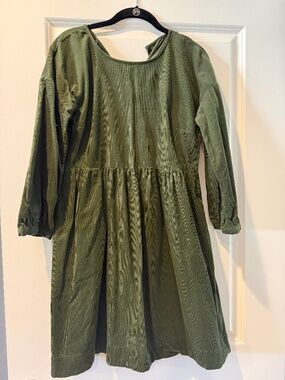 Madewell Long Sleeve Fit and Flare Corduroy Dress Small